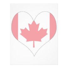 Amo Canadá Membrete A Diseño