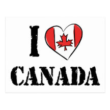 Amo Canadá Postales