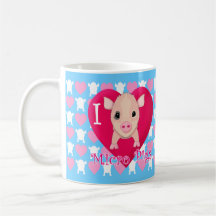 Amo cerdos micro tazas