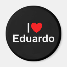 Amo (corazón) a Eduardo Imanes De Nevera