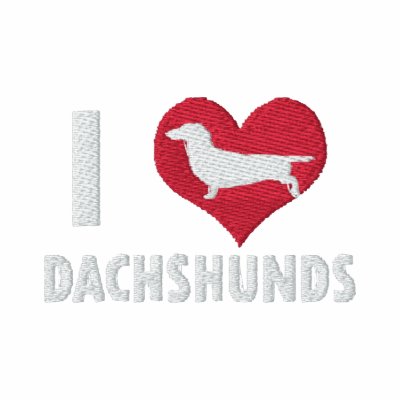 Amo Dachshunds Sudadera Bordada Amo Dachshunds Sudadera Bordada