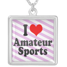 Amo deportes aficionados collar personalizado