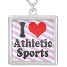 Amo deportes atléticos colgante