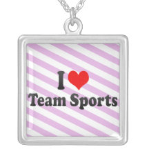 Amo deportes de equipo colgante