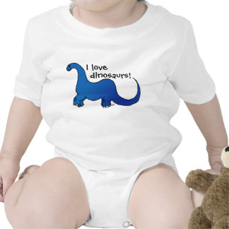 Amo dinosaurios traje de bebé