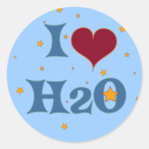 ¡Amo el agua! Pegatinas