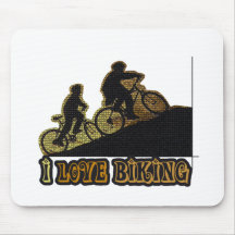 Amo el Biking Bonk Tapete De Ratón