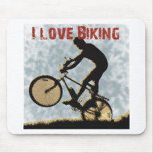 Amo el Biking de Manivela-él Alfombrillas De Ratones
