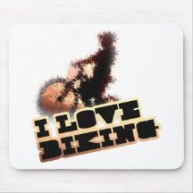 Amo el Biking del Wheelie Tapete De Raton
