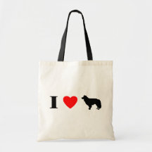Amo el bolso de los borderes collies bolsa