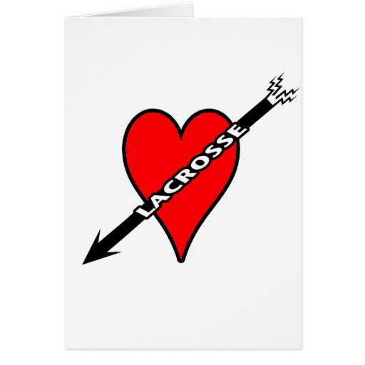 Amo el corazón de LaCrosse Felicitación