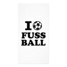 Amo el fútbol de Fussball Tarjetas Fotográficas Personalizadas