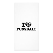 Amo el fútbol de Fussball Tarjeta Personal Con Foto