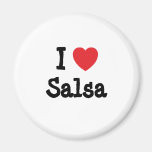 Amo el personalizado del corazón de la salsa perso imán para frigorífico