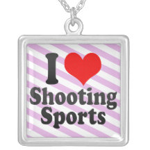 Amo el tirar de deportes collar personalizado
