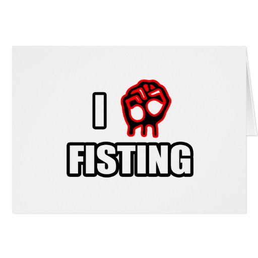 Amo Fisting Tarjetón