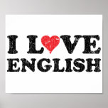 Amo inglés poster