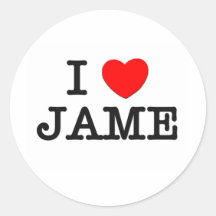 Amo Jame Pegatinas