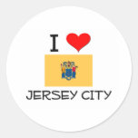 Amo Jersey City New Jersey Pegatinas Redondas