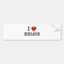 Amo Kelsie Etiqueta De Parachoque