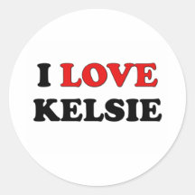 Amo Kelsie Pegatinas Redondas