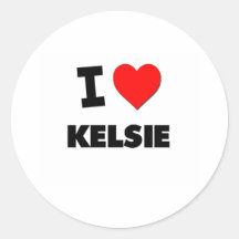 Amo Kelsie Pegatinas Redondas