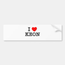 Amo Keon Etiqueta De Parachoque