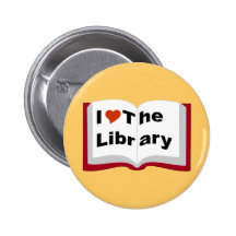 Amo la biblioteca pin
