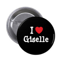 Amo la camiseta del corazón de Giselle Pins