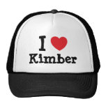 Amo la camiseta del corazón de Kimber Gorras De Camionero