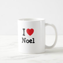 Amo la camiseta del corazón de Noel Taza