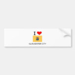 Amo la ciudad New Jersey de Gloucester Etiqueta De Parachoque
