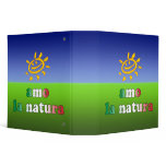 Amo la Natura I Love Nature in Italian Binder