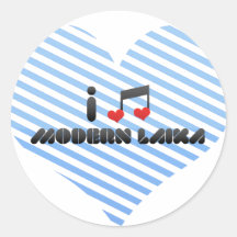 Amo Laika moderno Pegatina