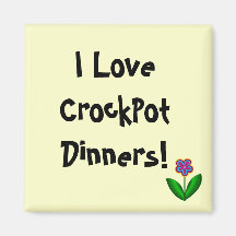 ¡Amo las cenas de CrockPot! - imán