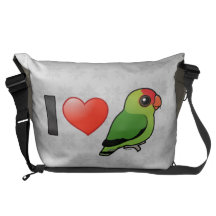 Amo Lovebirds abisinios Bolsa De Mensajería