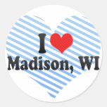 Amo Madison, WI Pegatinas