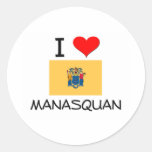 Amo Manasquan New Jersey Pegatinas Redondas