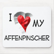Amo mi Affenpinscher Alfombrilla De Ratón