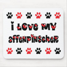 Amo mi Affenpinscher Alfombrilla De Raton