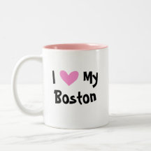 Amo mi Boston Terrier Tazas De Café