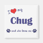 Amo mi Chug (el perro femenino) Iman De Nevera