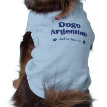Amo mi Dogo Argentino (el perro masculino) Camisetas De Mascota