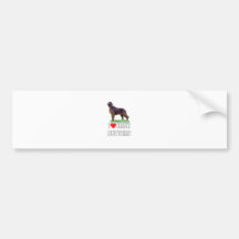Amo mi Irish Setter Pegatina De Parachoque