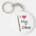 Amo mi Oboe Llaveros Personalizados