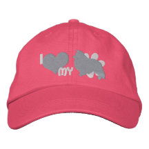 Amo mi rosa de Sheltie Gorras Bordadas