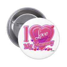 Amo mi rosa/púrpura - corazón de la mamá pins