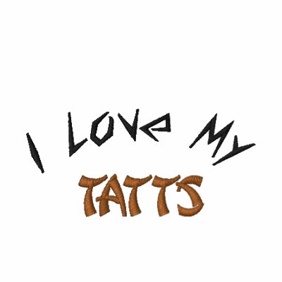 Amo mi, Tatts-Decir-Bordar-T-Camisa Amo mi, Tatts-Decir-Bordar-T-Camisa