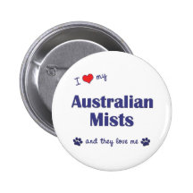 Amo mis nieblas australianas (los gatos múltiples) pin