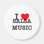 Amo música de la salsa iman para frigorífico